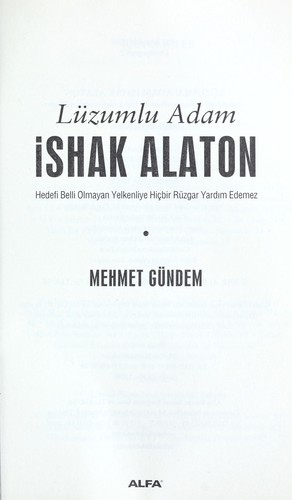 Lüzumlu Adam İshak Alaton