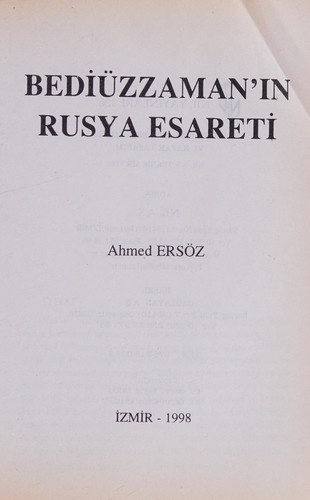 Bediüzzaman'ın Rusya esareti