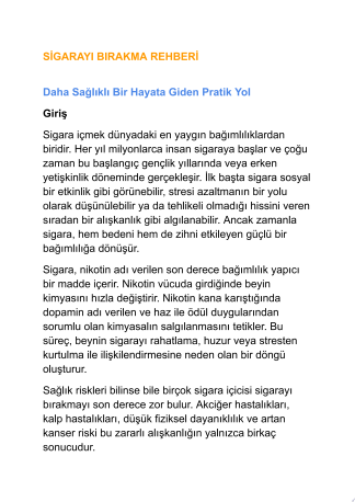Tiryakiler İçin Sigarayı Bırakma Rehberi